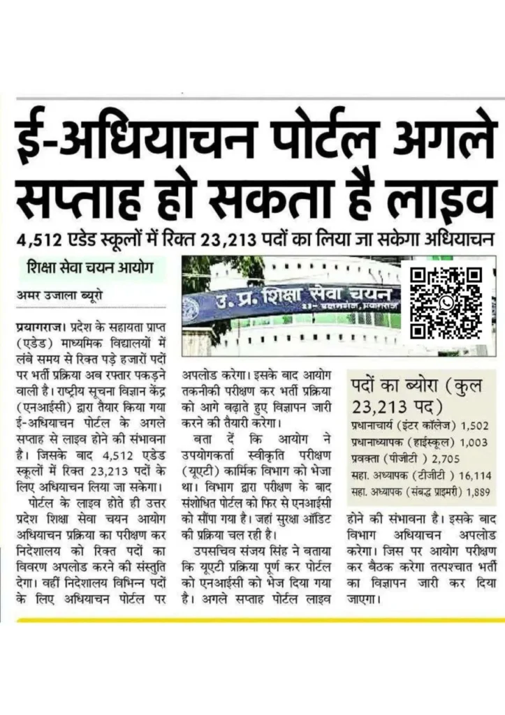 UP Teaching Vacancy 2026: एडेड स्कूलों में 23,213 TGT-PGT पदों पर भर्ती | GIC & Aided में फर्क, Eligibility, B.Ed & TET जरूरी? (B.Sc PCM वालों के लिए खास) 2 UP Teaching Vacancy 2026 Live Soon