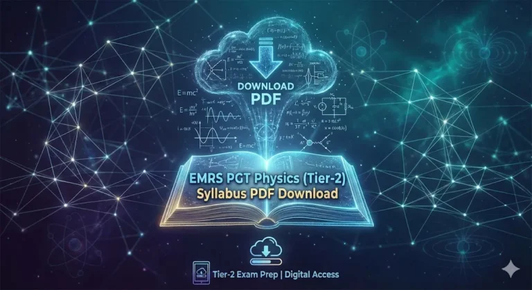 Download EMRS Tier-II PGT Physics Official Syllabus PDF 2025-26 1 EMRS PGT Physics Syllabus 2025 {Tier-II} PDF Download