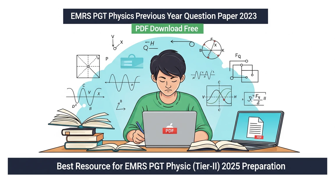 EMRS PGT Physics Previous Year Question Paper 2023 PDF Download Free: 1 EMRS PGT Physics Previous Year Question Paper 2023 PDF
