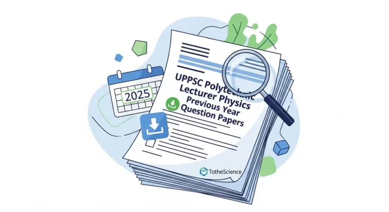 UPPSC Polytechnic Lecturer Physics Previous Year Question Papers PDF Download