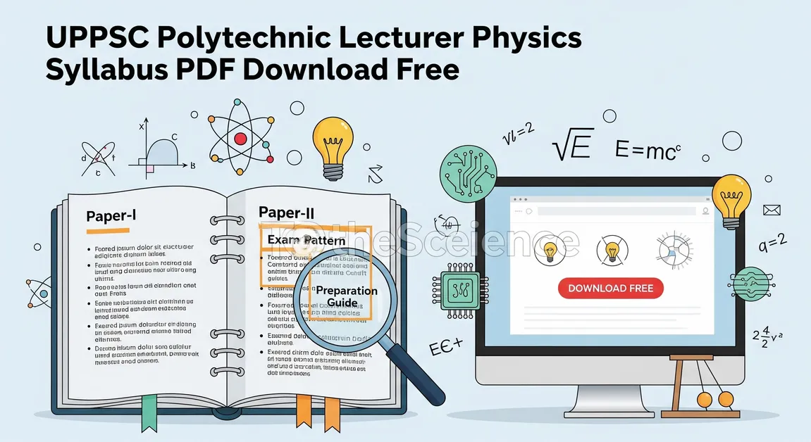 UPPSC Polytechnic Lecturer Physics Syllabus 2025 PDF Download Free: Exam Pattern & Preparation Guide 1 UPPSC Polytechnic Lecturer Physics Syllabus PDF Paper-i & Paper-ii
