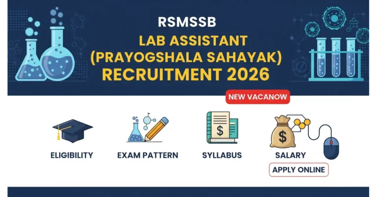 RSMSSB Lab Assistant (Prayogshala Sahayak) Recruitment 2026: Complete Guide Eligibility, Pattern, Syllabus,.... Apply Online 2 RSMSSB Lab Assistant (Prayogshala Sahayak) Recruitment 2026: Complete Guide Eligibility, Pattern, Syllabus,.... Apply Online